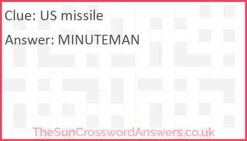 US missile Answer