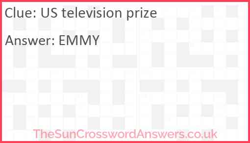 US television prize Answer