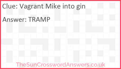 Vagrant Mike into gin Answer
