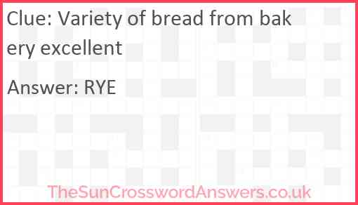 Variety of bread from bakery excellent Answer