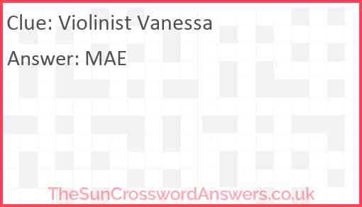 Violinist Vanessa Answer