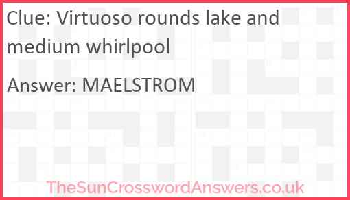 Virtuoso rounds lake and medium whirlpool Answer