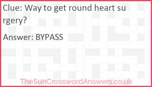 Way to get round heart surgery? Answer