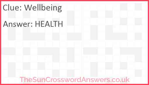 Wellbeing Answer