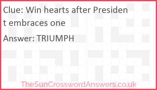 Win hearts after President embraces one Answer