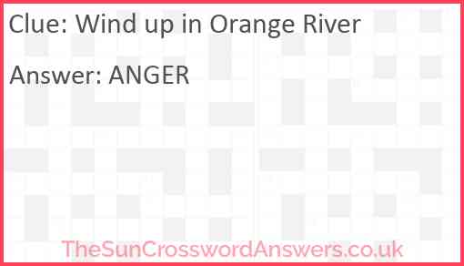 Wind up in Orange River Answer