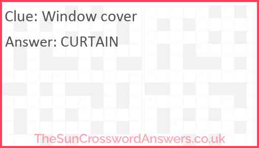 Window cover Answer