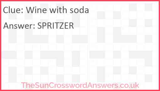 Wine with soda Answer