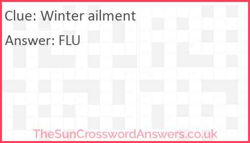 Winter ailment Answer