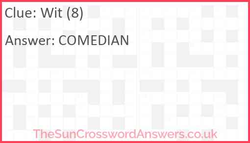 Wit (8) Answer