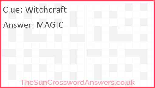 Witchcraft Answer