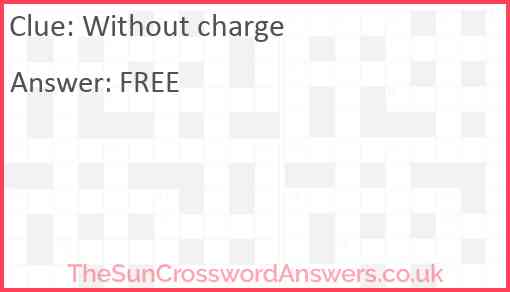 Without charge Answer