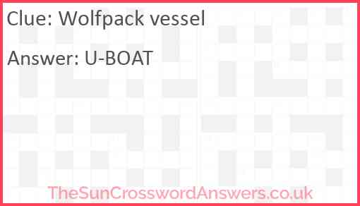 Wolfpack vessel Answer