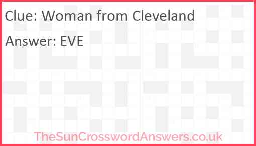 Woman from Cleveland Answer