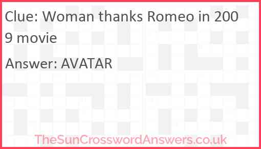 Woman thanks Romeo in 2009 movie Answer
