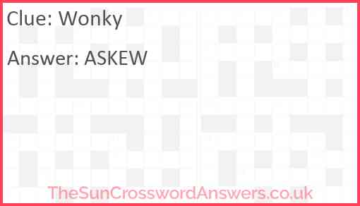 Wonky Answer