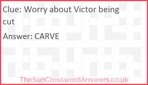 Worry about Victor being cut Answer