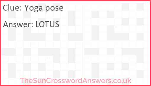 Yoga pose Answer