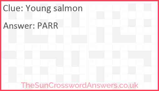 Young salmon Answer