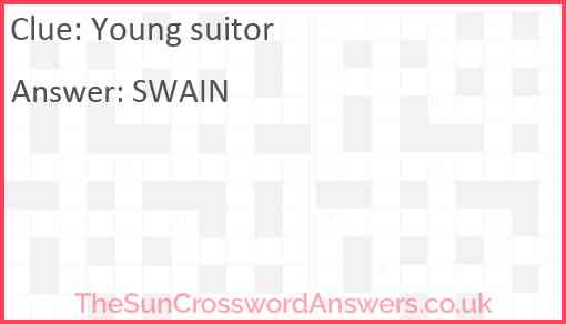 Young suitor Answer