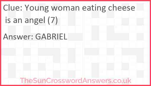 Young woman eating cheese is an angel (7) Answer
