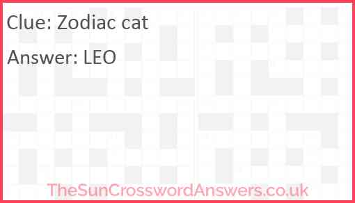 Zodiac cat Answer
